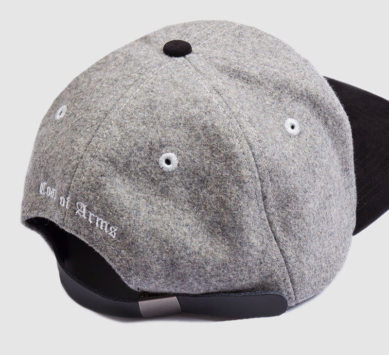 COA Monogram Hat in Grey Wool