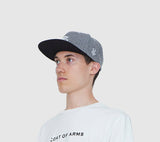 COA Monogram Hat in Grey Wool
