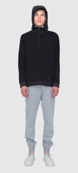 Technical Mock Neck Pullover