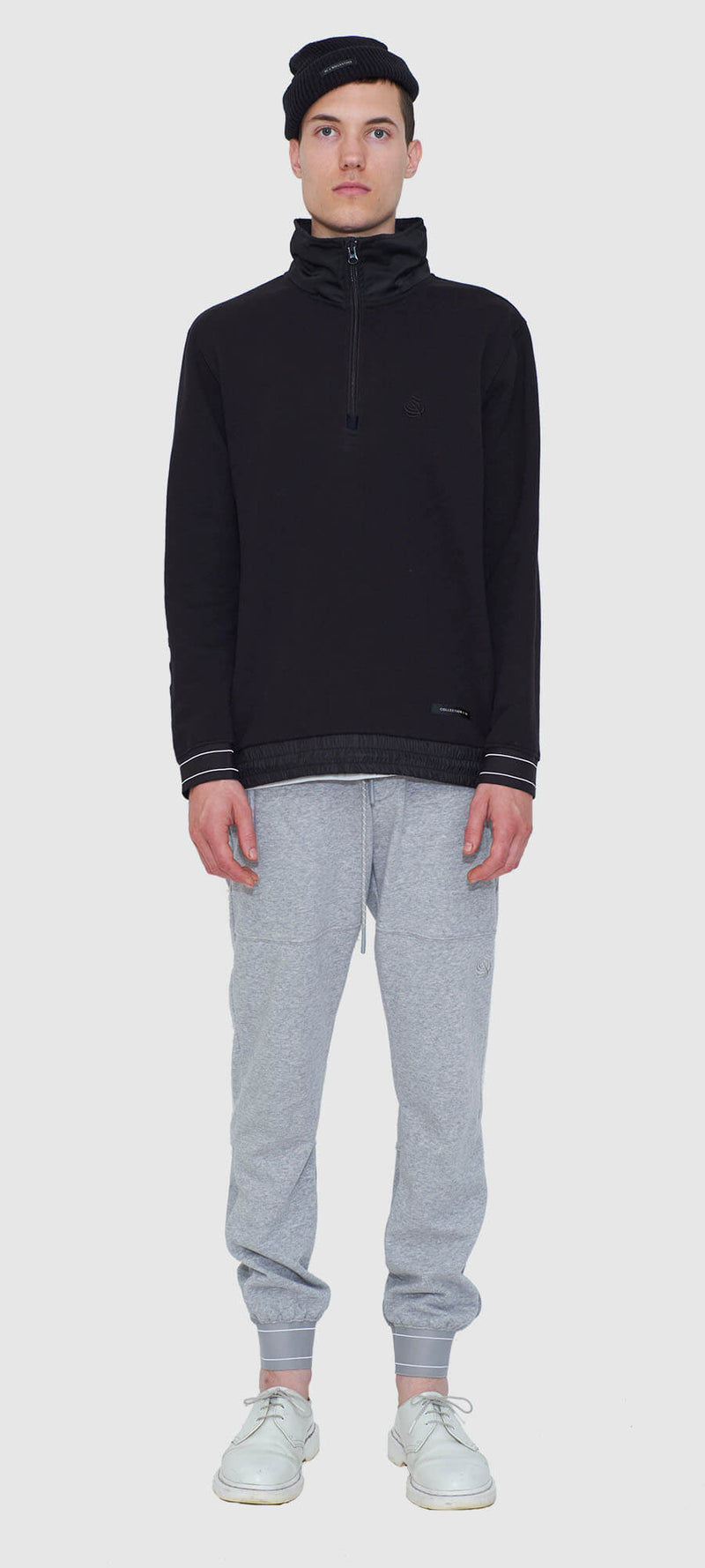 Technical Mock Neck Pullover