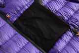 Purple Tie Dyed Puffer - Packable Airplane Pillow