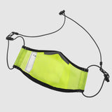 Neon Yellow Polyurethane Face Mask with Mesh PM2.5 filter