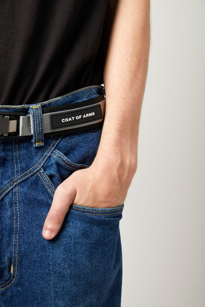 Magnetic Tech Belt with Stealth Pocket - Grey